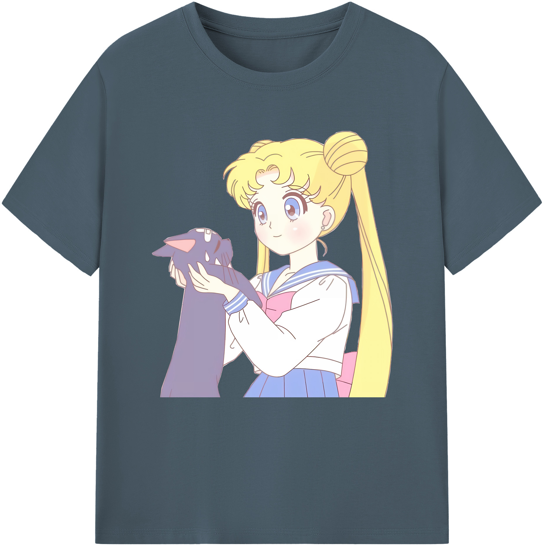 （画像用） 美少女戦士セーラームーン 愛野 美奈子 あいの みなこ Sailor Moon Aino Minako 綿100％半袖Tシャツ（フロントプリント）
